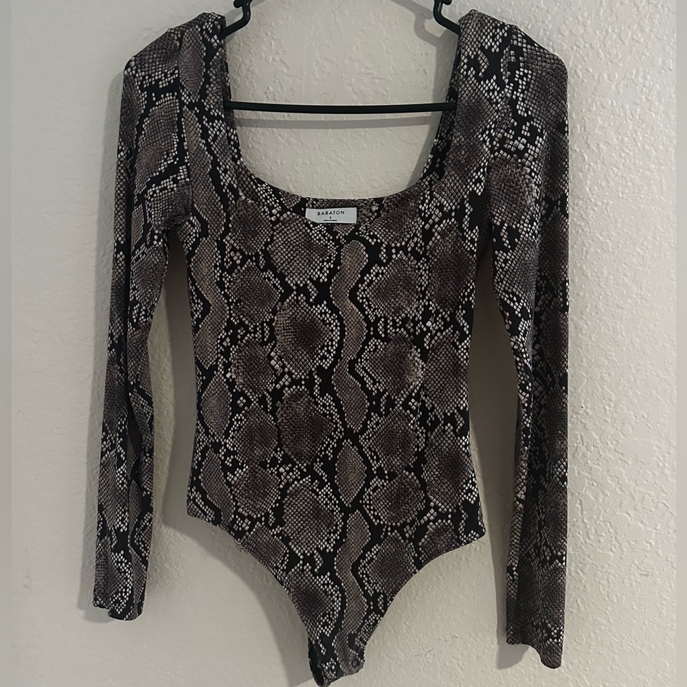 Aritzia Snakeskin Bodysuit